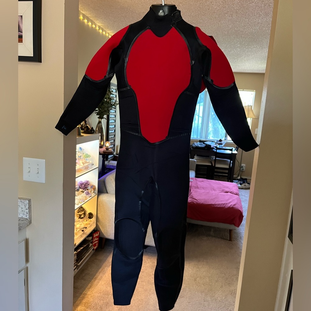 Salomon Red and Black One Piece Wetsuit with Full Coverage